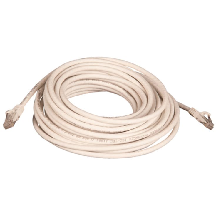 Giga-lan patchkabel UTP Cat.6A 30M LSZH hvit