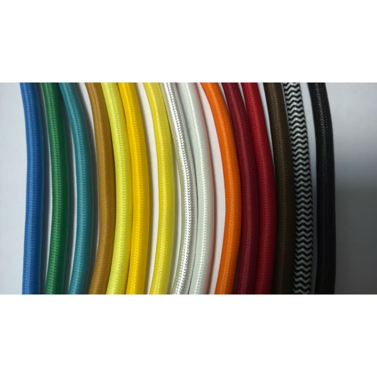 Elteco stofledning opmålt 2x0,75, blå