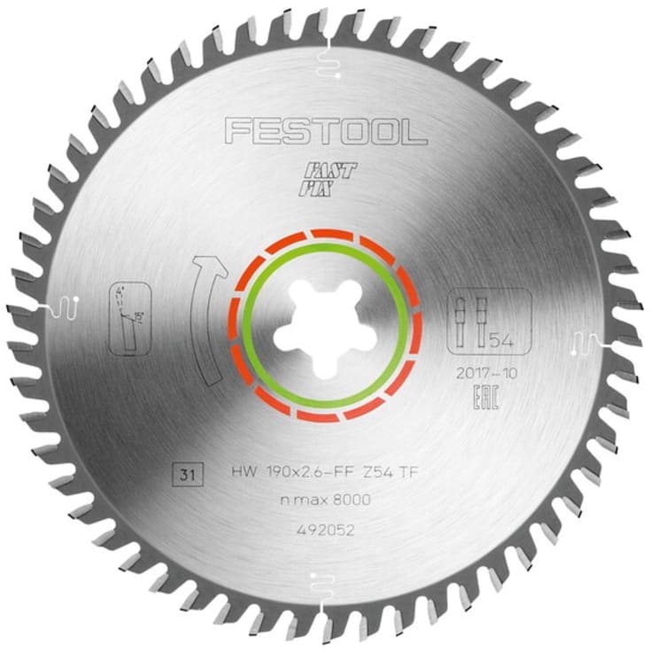 Rundsavklinge fastfix 190-54T