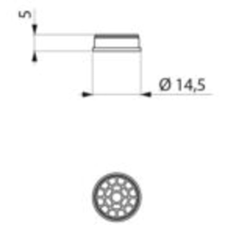 20 stk Bjelkesamler hvit Ø13 mm - BJ 13