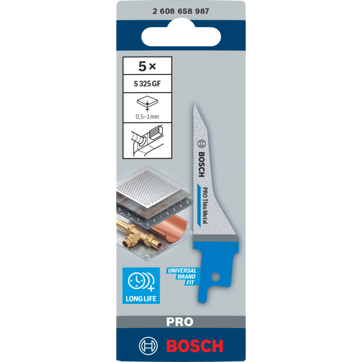 Bosch bajonetsavklinge S 325 GF MET 85, 5 stk.