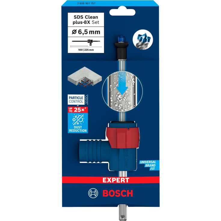 Bosch slagbormaskin Clean Plus-8X, 6,5x100/225 mm