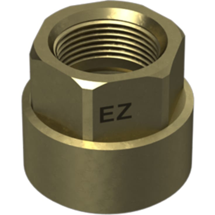 Messing reduktionsmuffe, 1/2" x 3/8"