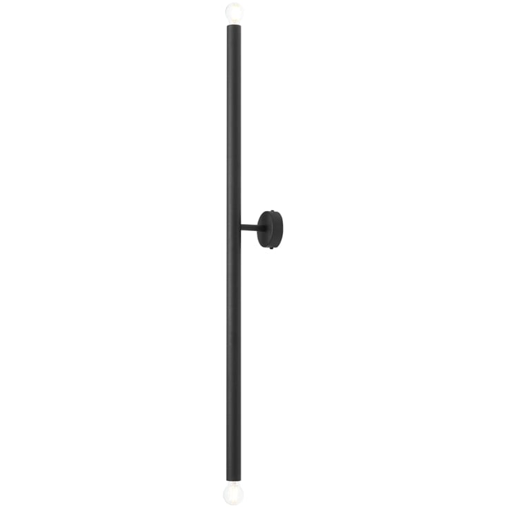 Aldex Tubo 2 væglampe, sort, 100 cm