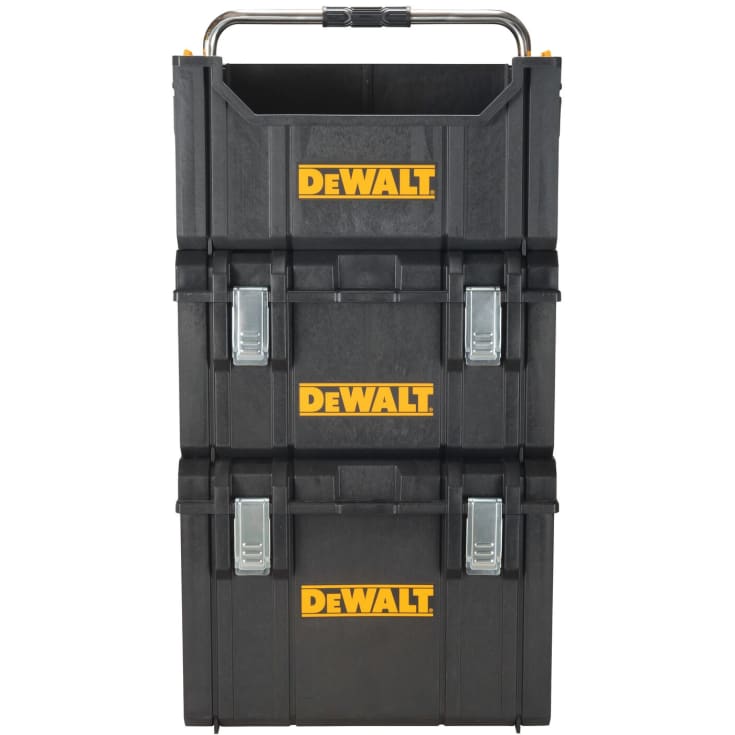 DeWalt DXL Thoughsystem 2.0 værktøjskasse, åben