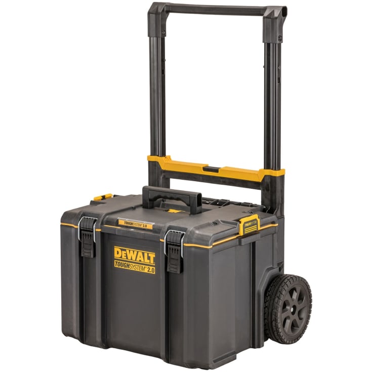 DeWalt DXL Thoughsystem 2.0 værktøjskasse, stor, med hjul og teleskophåndtag