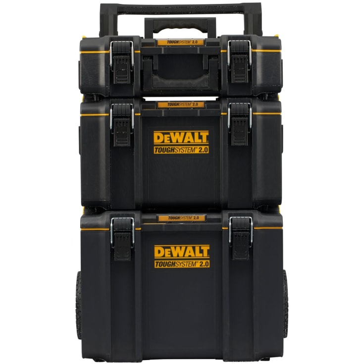 DeWalt DXL Thoughsystem 2.0 opbevaringssæt 3, med hjul og teleskophåndtag