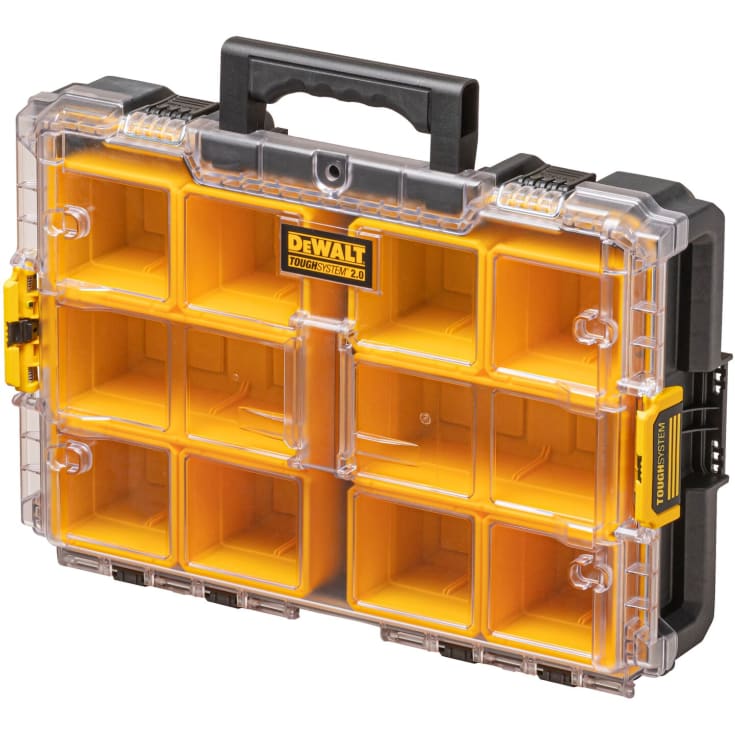 DeWalt DXL Thoughsystem 2.0 sortimentskasse, 10/12 beholdere