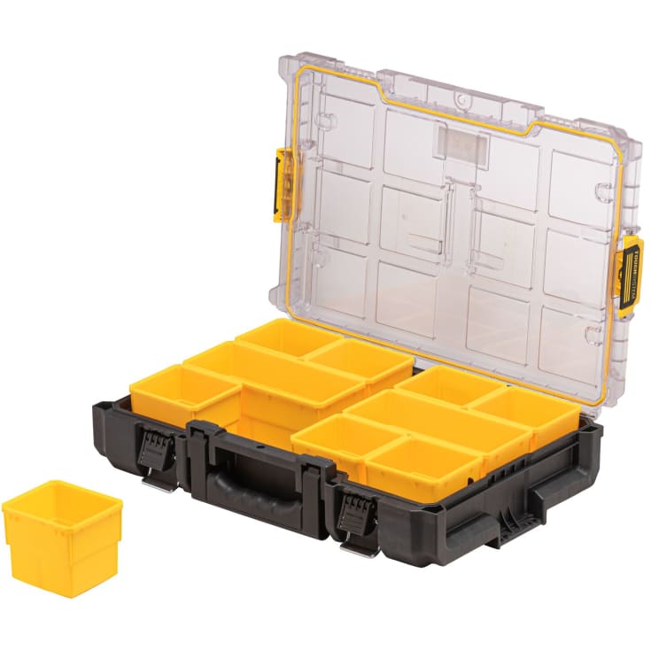 DeWalt DXL Thoughsystem 2.0 sortimentskasse, 10/12 beholdere