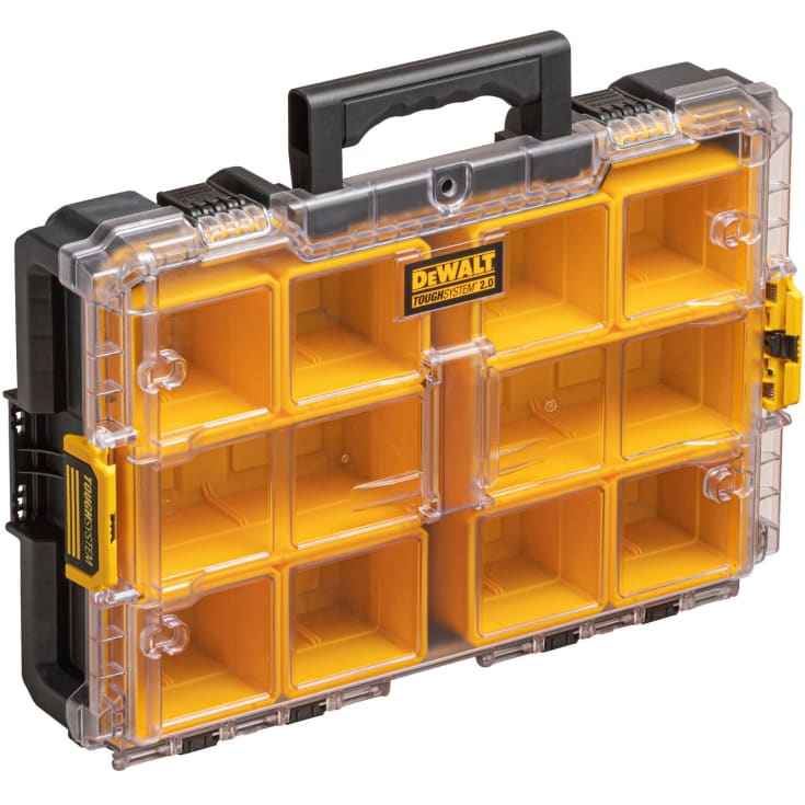 DeWalt DXL Thoughsystem 2.0 sortimentskasse, 10/12 beholdere