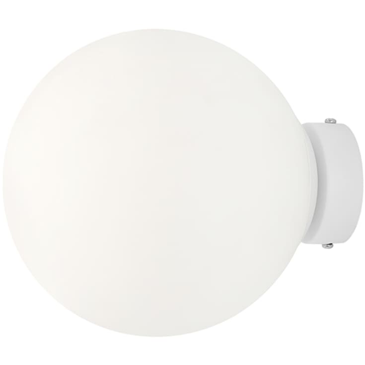 Aldex Ball vegglampe, hvit, Ø20 cm
