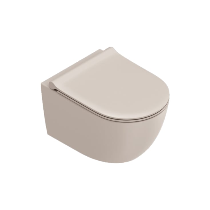 Catalano Sfera 50 væghængt toilet, uden skyllekant, lysbeige