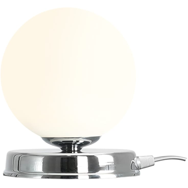 Aldex Ball bordlampe, krom, Ø17 cm