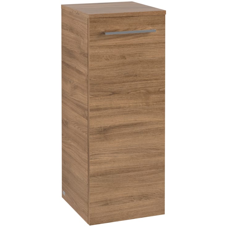 Villeroy & Boch Avento A895 väggskåp, 34,8x88,8 cm, vänster, mörk ek
