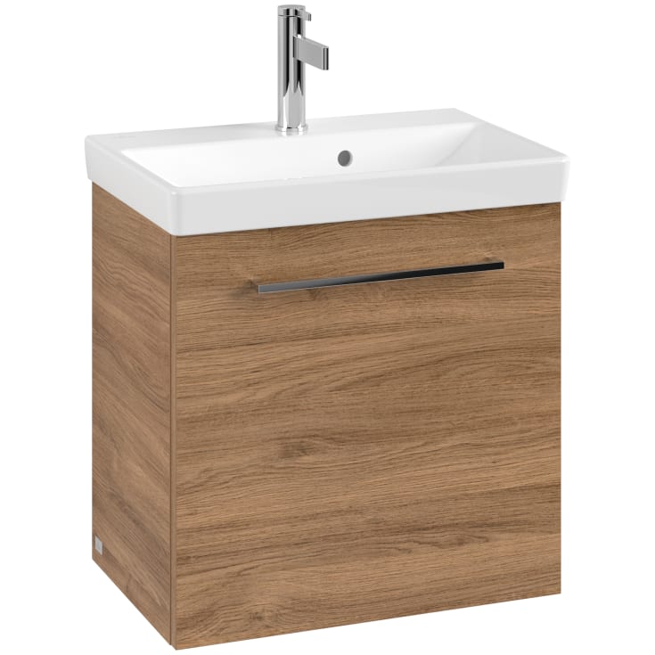 Villeroy & Boch Avento A888 underskab, 52,6x38,2 cm, venstre, mørk eg