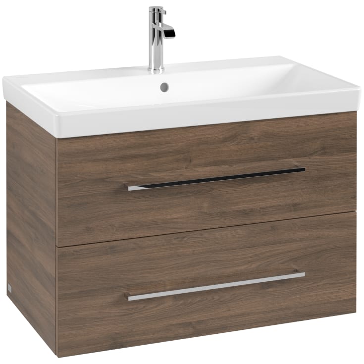 Villeroy & Boch Avento A891 servantskap, 77,6x48,2 cm, brun eik