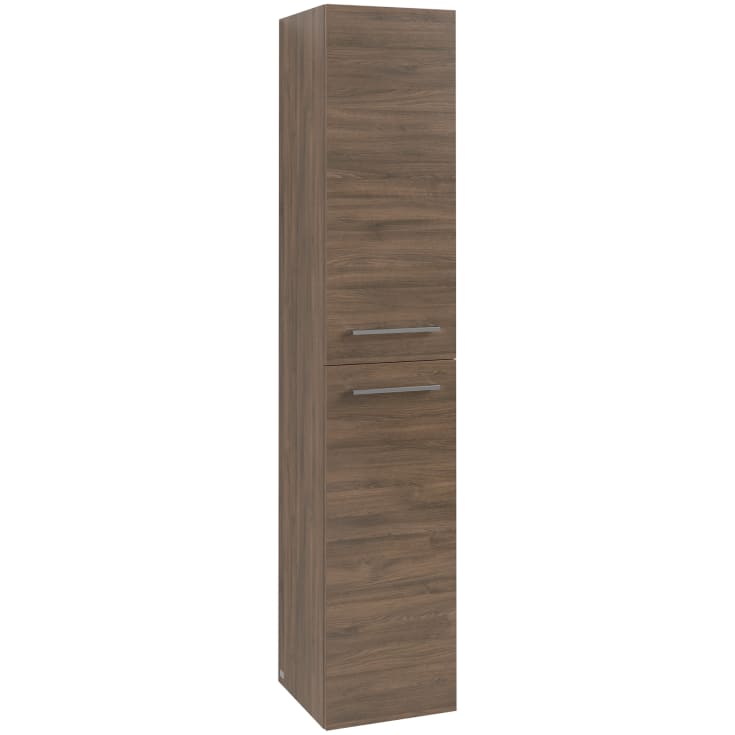 Villeroy & Boch Avento A894 högskåp, 34,6x176 cm, vänster, brun ek