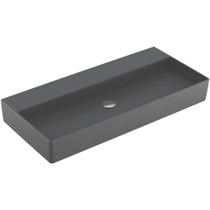 Villeroy & Boch Memento vegghengt servant, 100x47 cm, med CeramicPlus, grå