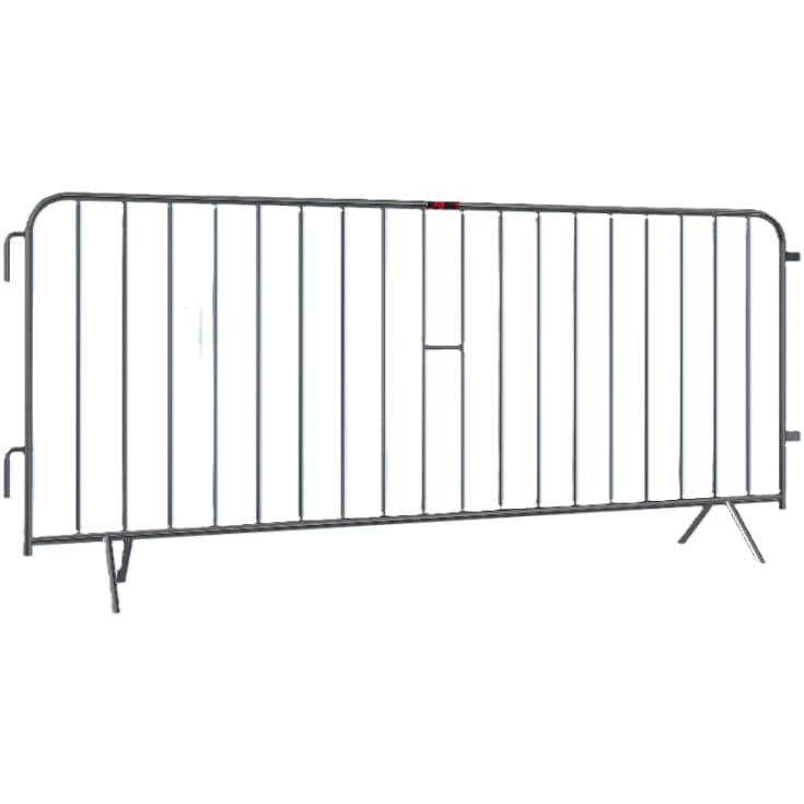 Publikum-/afspærringshegn 2,48 x 1,1 m, galvaniseret, let