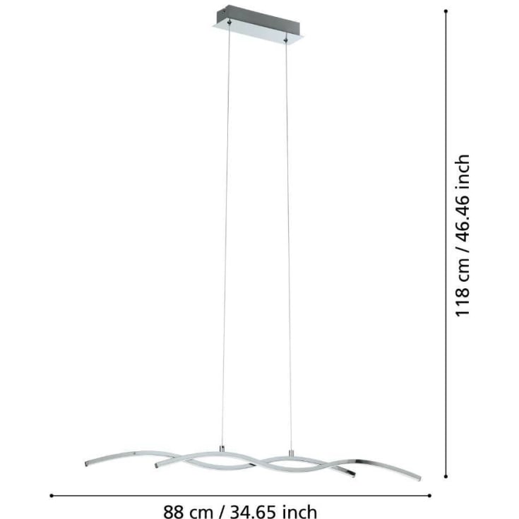 Eglo Lasana 2 pendellampa, 87 cm