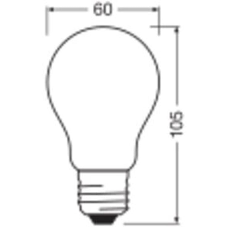 Ledvance Ultra Efficient E27 standardpære, 3000K, 4W