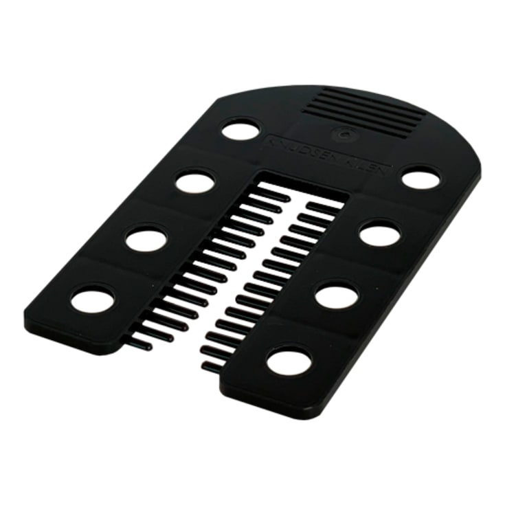 Fixbrik afstandsbrik, 75x45x2mm, sort, 300stk.