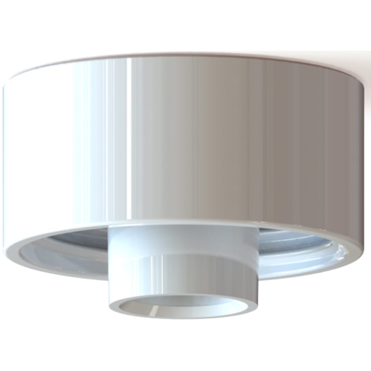 Loft- og Vægarmatur hvid glasur med 99 mm gevind IP54 E27