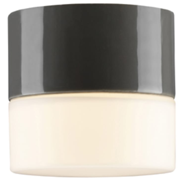 Tak- och vägglampa Opus 100/100 grå, matt opal LED 4W 2700K
