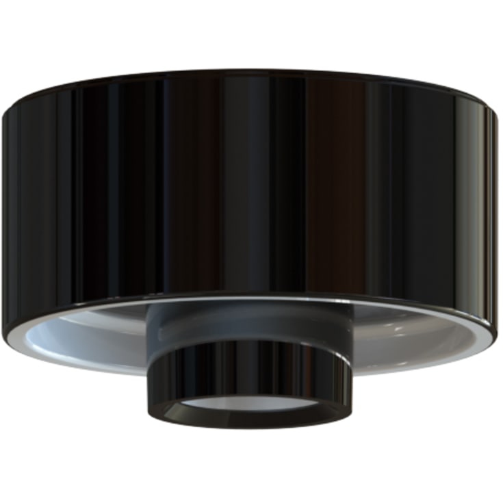 Loft- og Vægarmatur sort glasur med 99 mm gevind IP20 E27