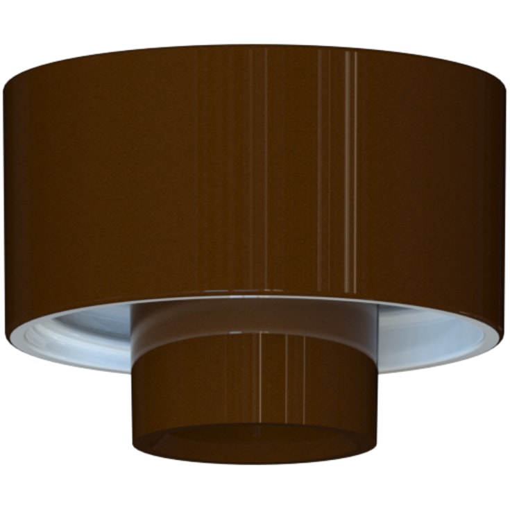 Loft- og Vægarmatur brun glasur med 84,5 mm gevind IP44 E27