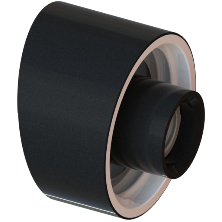 Takarmatur svart glaserad med 84,5 mm gänga IP54 E27