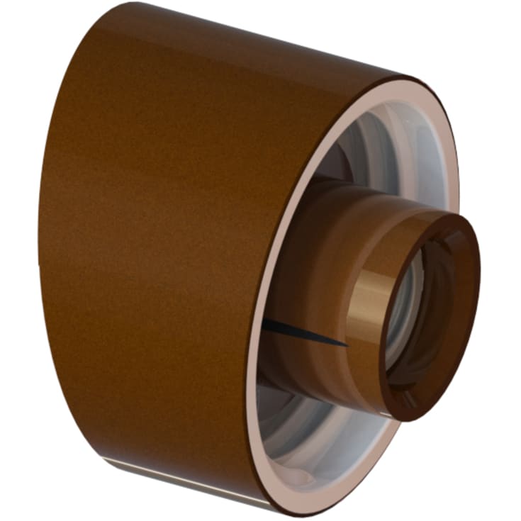 Vægarmatur brun glasur med 84,5 mm gevind IP54 E27