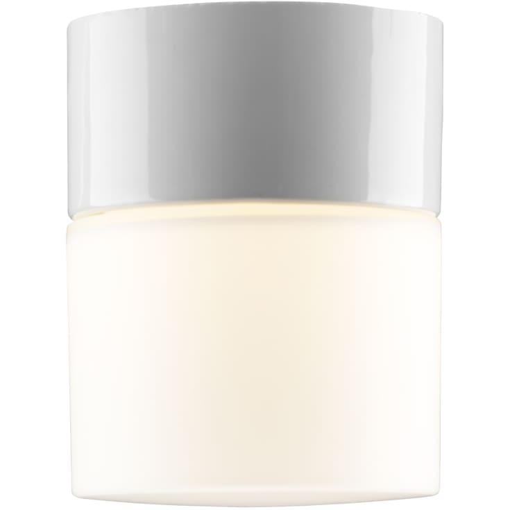 Loft- og Vægarmatur Opus 100/125 hvid, mat opal LED 8W 2700K