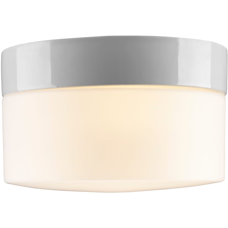 Loft- og Vægarmatur Opus 200/135 hvid, mat opal LED 12W 3000K