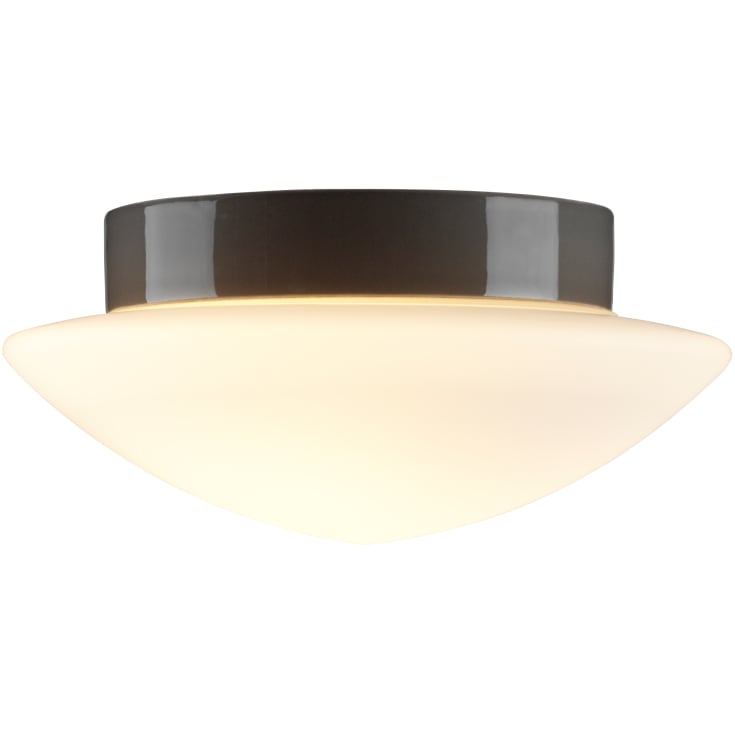 Plafond Solhem grå, matt opalglas E27