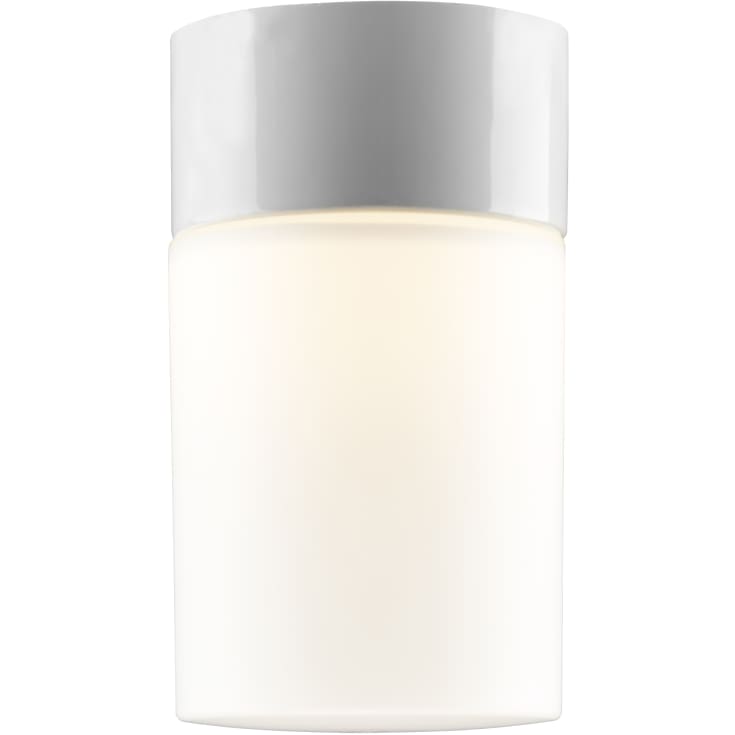 Tak- och väggarmatur Opus 100/175 vit, matt opal LED 8W 2700K