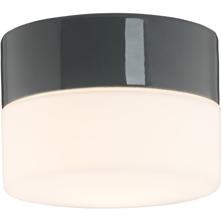 Tak- och väggarmatur Opus 140/100 grå, matt opal LED 10W 3000K