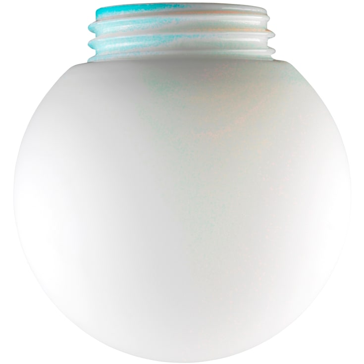 6 stk Skærm glob blank opal gevind 84,5mm Ø150mm højde 133mm