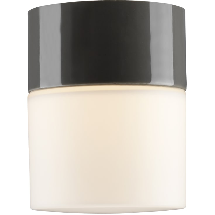 Tak- och vägglampa Opus 100/125 grå, matt opalglas G9