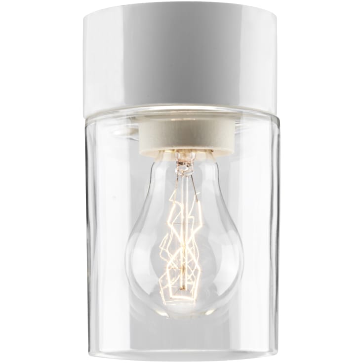 Saunaarmatur Opus 100/175 hvid, klart glas E27