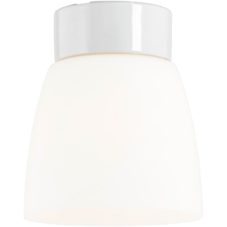 Loftarmatur Open Klara hvid, mat opalglas E27