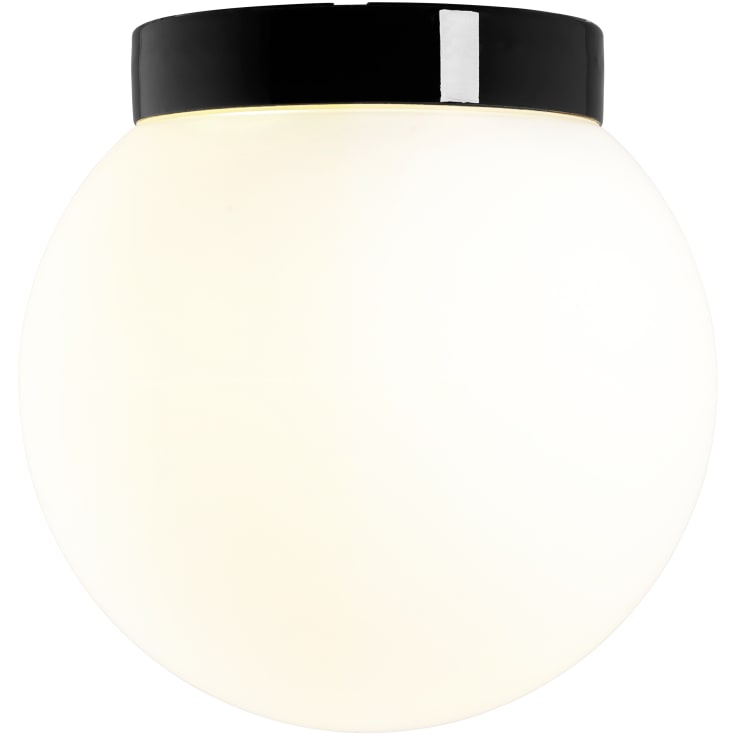 Loftarmatur Classic Glob sort, 300 mat opalglas LED 12W 3000K