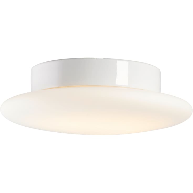 Loft- og Vægarmatur Aton Cairo M hvid, mat opal LED 12W 2700K