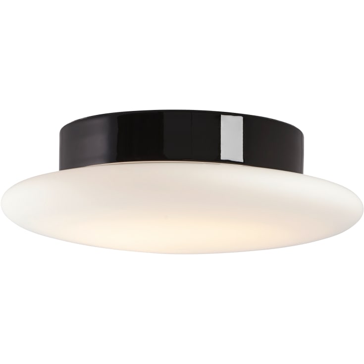 Loft- og Vægarmatur Aton Cairo M sort, mat opal LED 12W 3000K