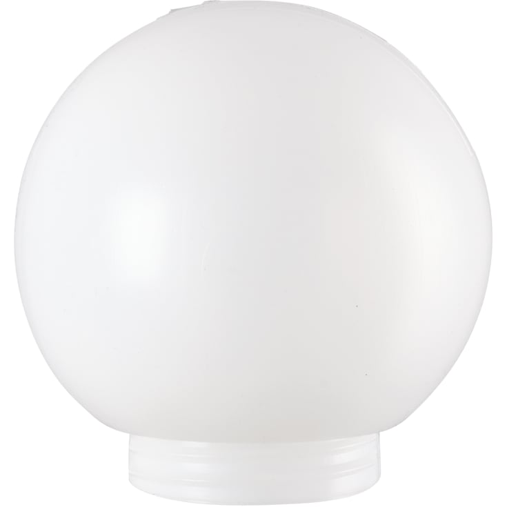 12 stk Skærm hvid, polyeten glob gevind 84,5 mm Ø150 mm højde 130 mm