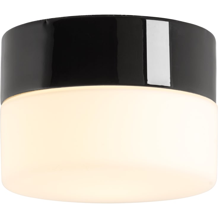 Loft- og Vægarmatur Opus 140/100 sort,mat opal LED 10W 3000K