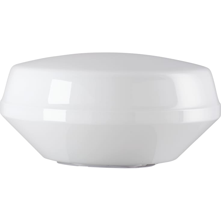 Skærm blank opal metallgevind 99 mm Ø265 mm højde 130 mm