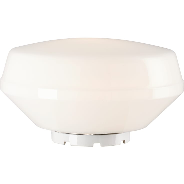 Tak- och vägglampa Classic vit, blank opal E27