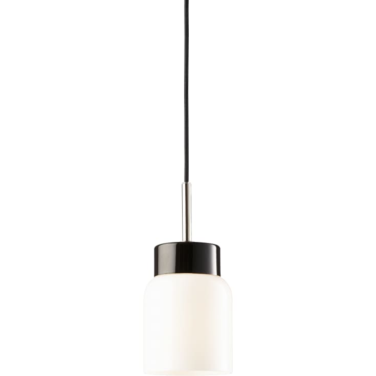 Pendel Tova svart/svart, blank opal E27