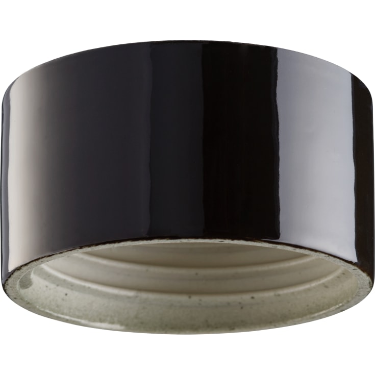 Loft- og Vægarmatur sort glasur med 845 mm gevind IP44 LED